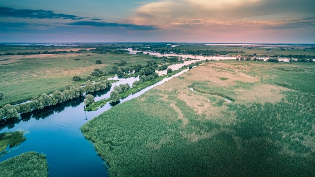 Droonivaade Doonau deltale, Rumeenia