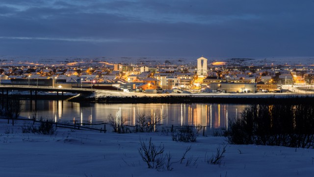 Öine panoraamvaade Kirkenes linnale Norras
