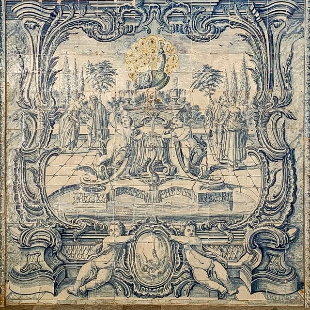 National palace interior in Sintra, Portugal