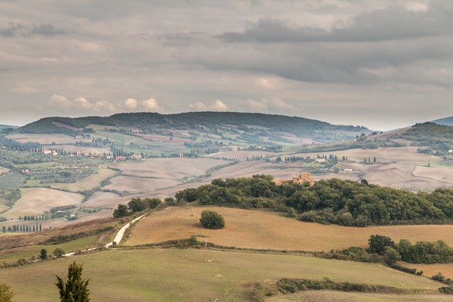 Toscana kaunis maastik Itaalias