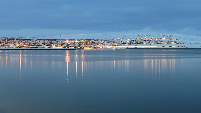 Öine panoraamvaade Kirkenes linnale Norras