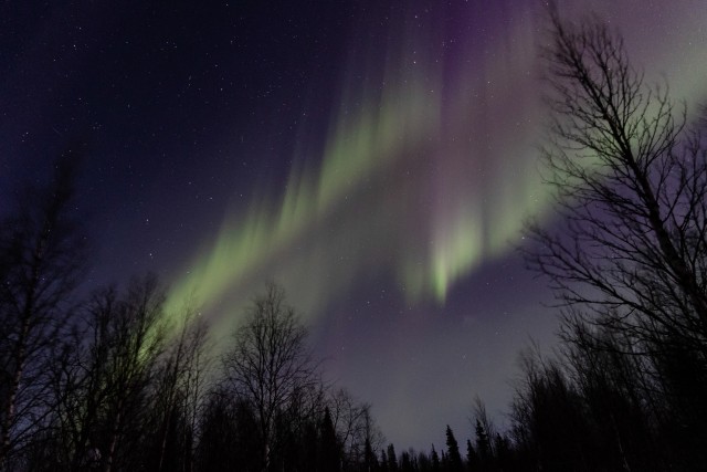 Virmalised öises Varangeri taevas, Norra