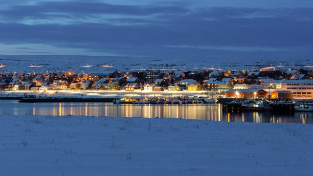 Öine panoraamvaade Kirkenes linnale Norras
