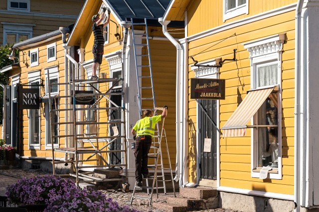 Fassaaditööd Porvoo vanalinnas, Soome