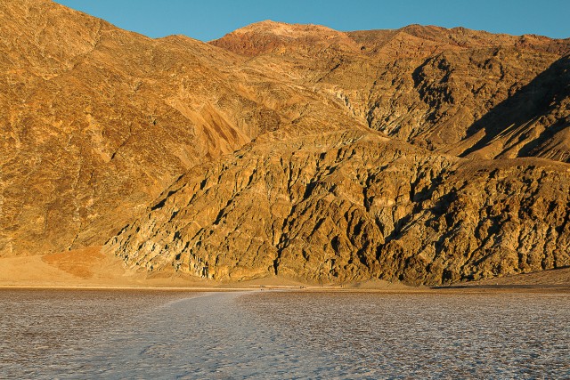 Badwater Basin, an endorheic basin in Death Valley National Park