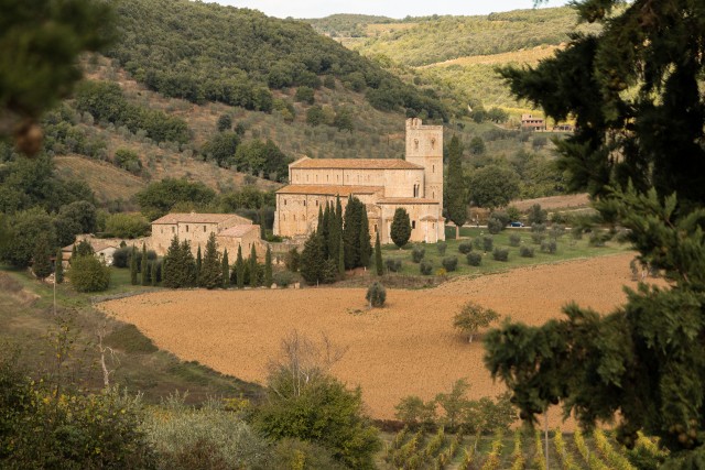 Abbazia di Sant'Antimo klooster, endine benediktiini klooster