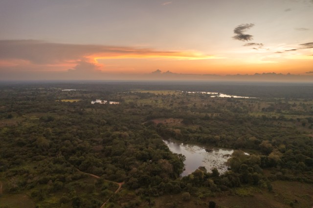 Droonivaade Wilpattu rahvuspargile Sri Lankal