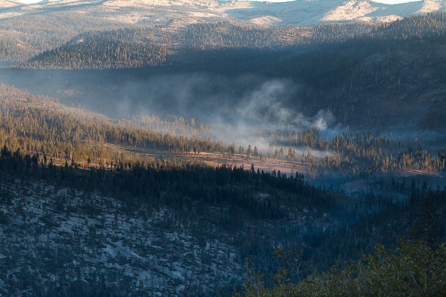 Metsatulekahju Yosemite'i rahvuspargis Californias